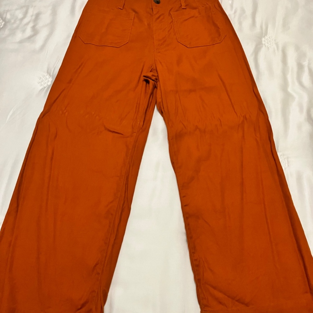 The Colette Linen Blend Crop Wide-Leg Pants by Maeve - Picture 5 of 5